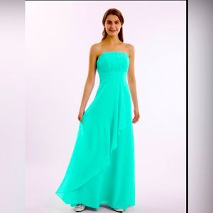 Bridesmaid dress, halter long